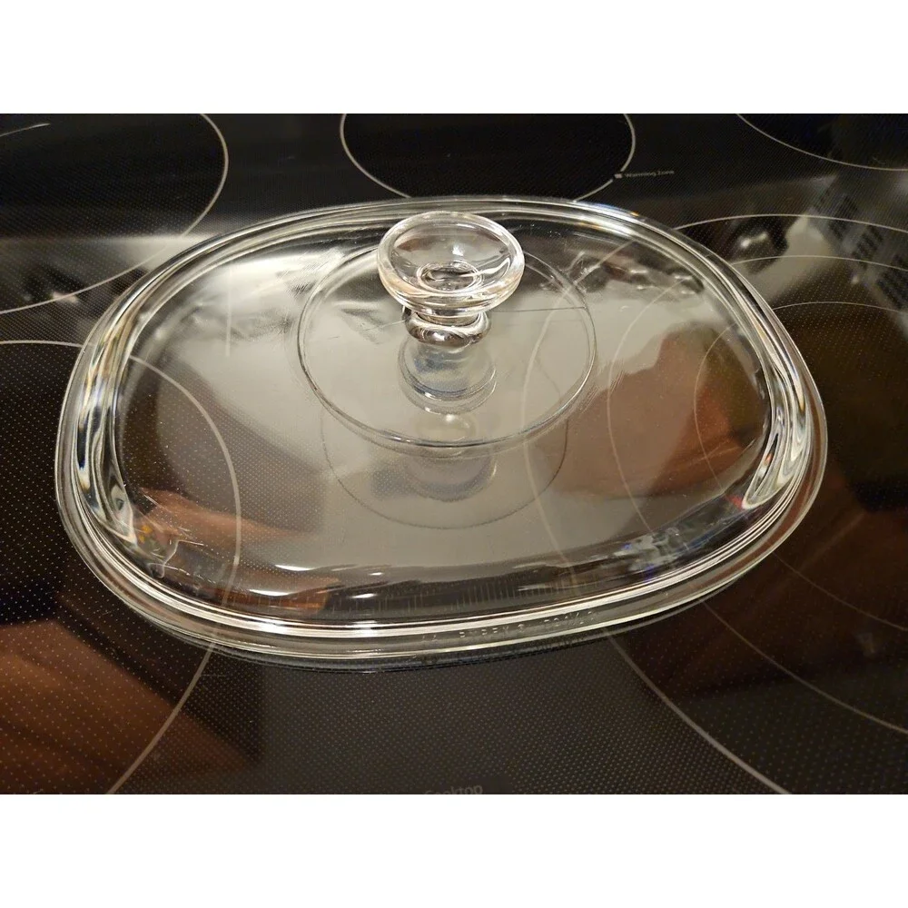Pyrex DC 1 1/2-C Oval Glass Replacement Lid Cover for 3 Qt. Oval Dish DC-1.5-C